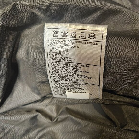 Nike Men's Puffer Jacket Y2K full Gray full zip 90's Gorpcore XXL - Picture 11 of 13